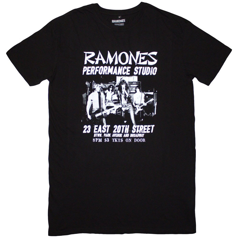 Ramones - East Village T-Shirt-Kleid - Schwarz